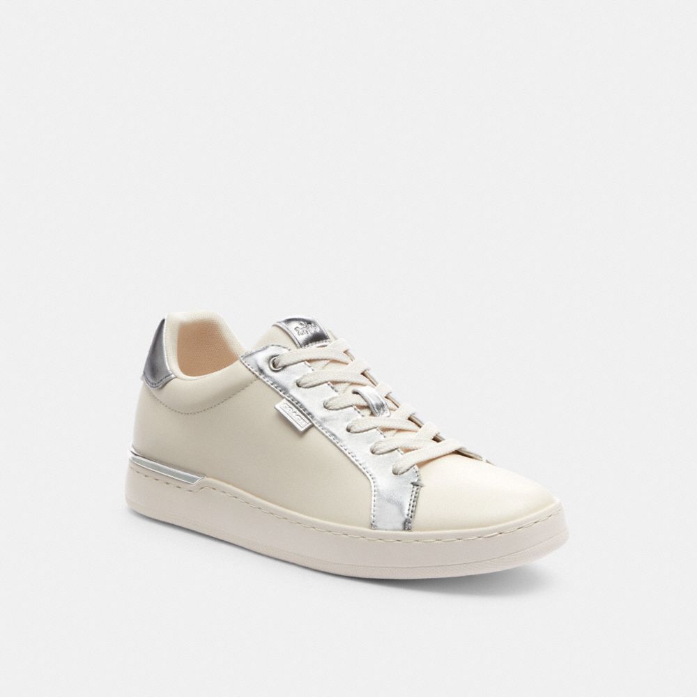 Coach Lowline Low Top Sneaker Chalk/Silver | COH865827