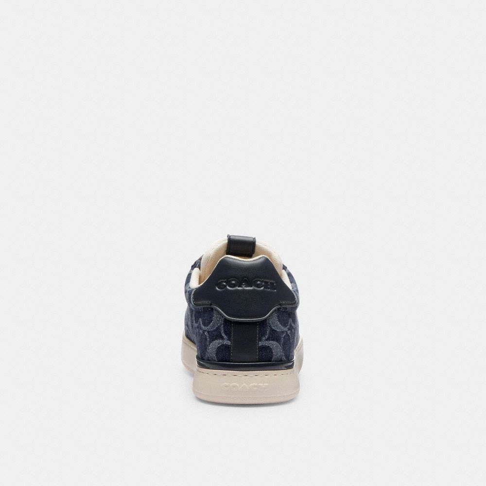 Coach Lowline Low Top Sneaker In Signature Denim Blue Denim | COH866818