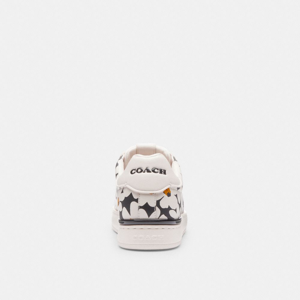 Coach Lowline Low Top Sneaker With Floral Print Chalk Multi | COH865834