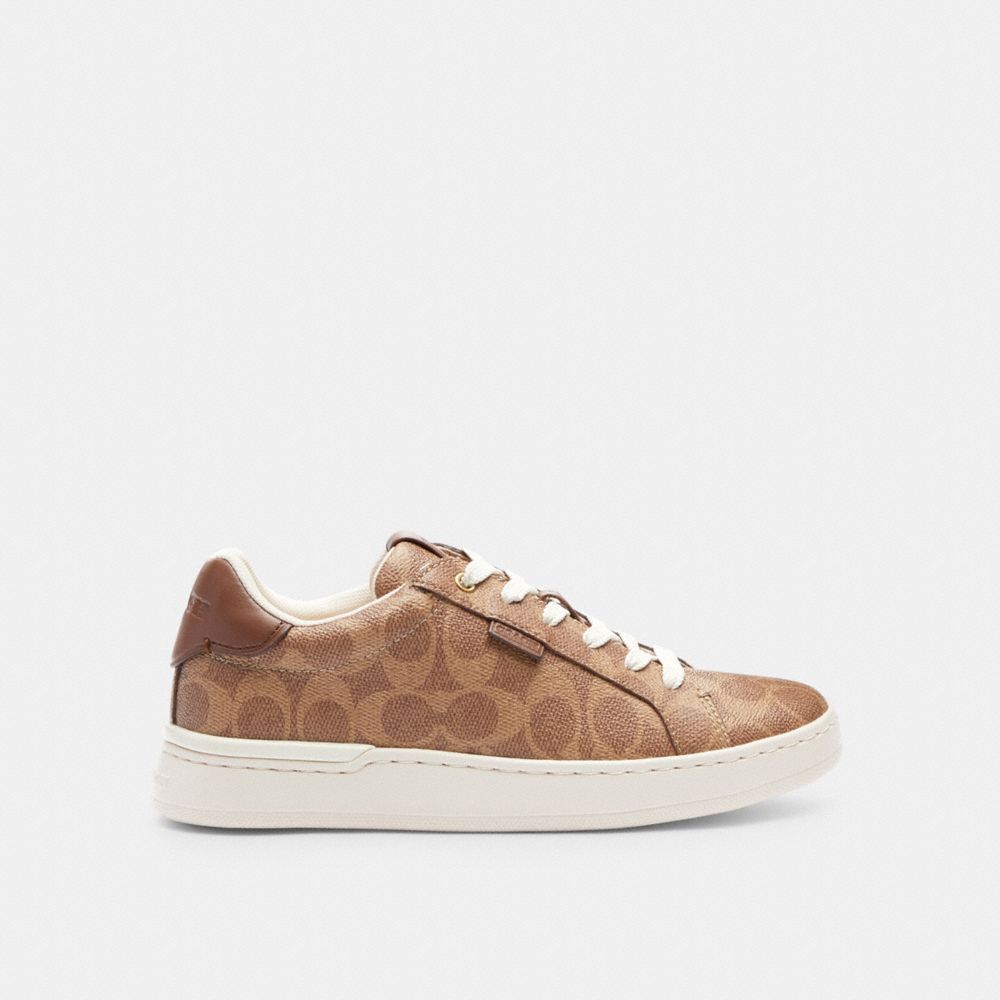 Coach Lowline Luxe Low Top Sneaker Tan | COH865830