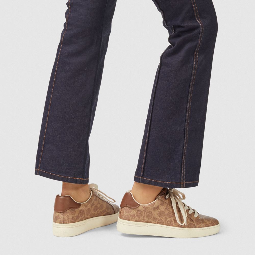 Coach Lowline Luxe Low Top Sneaker Tan | COH865830