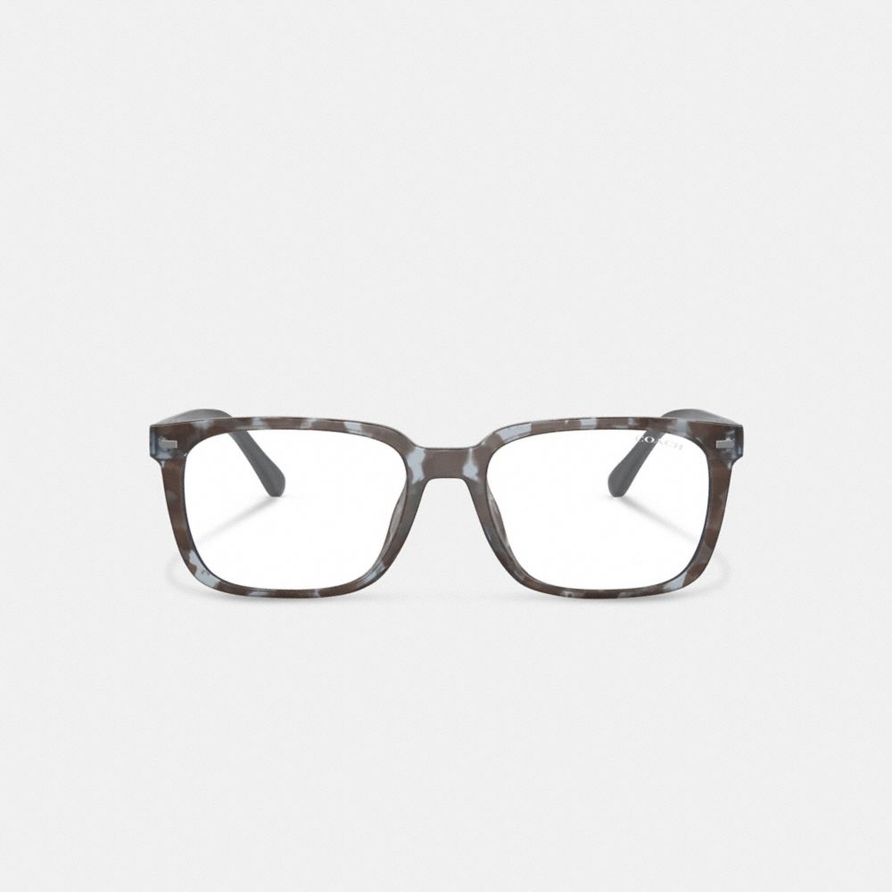 Coach Magnetic Clip On Square Sunglasses Grey/Blue | COH866389