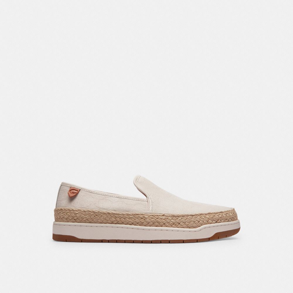 Coach Miles Espadrille In Signature Jacquard Chalk | COH866836