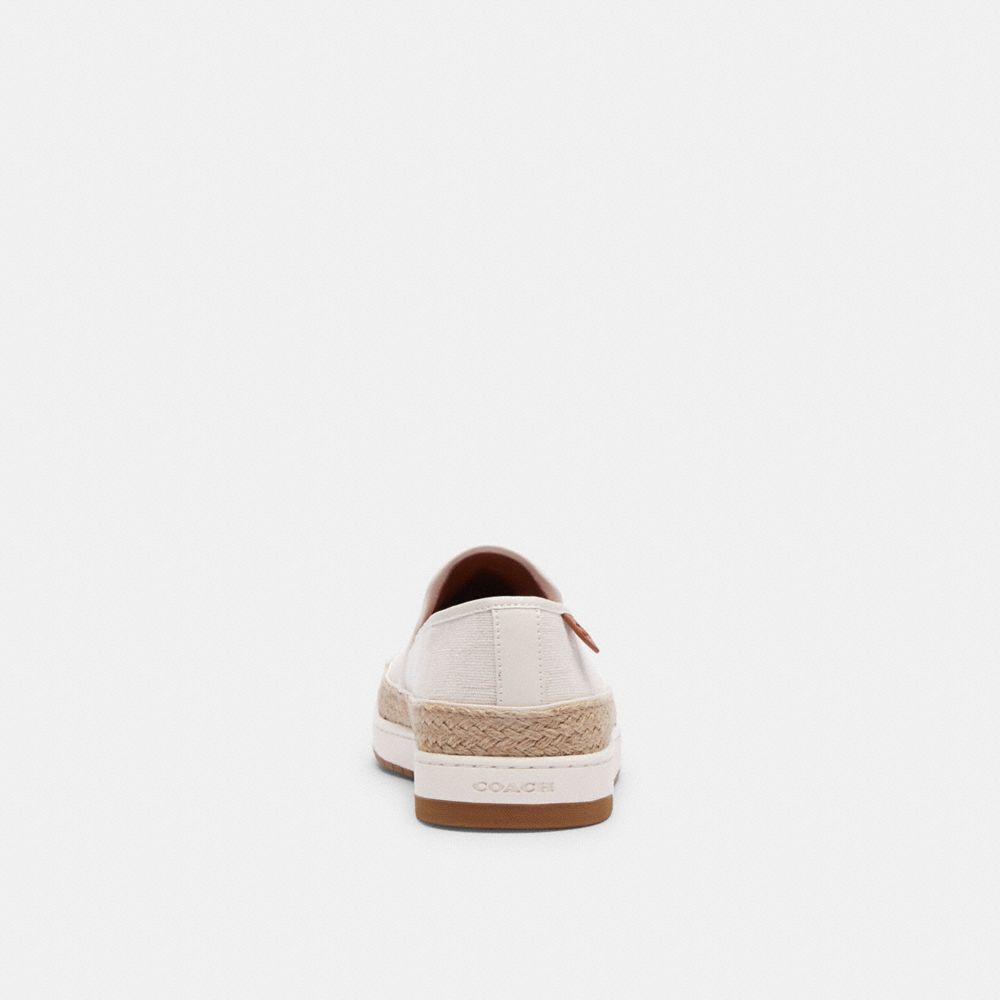 Coach Miles Espadrille In Signature Jacquard Chalk | COH866836
