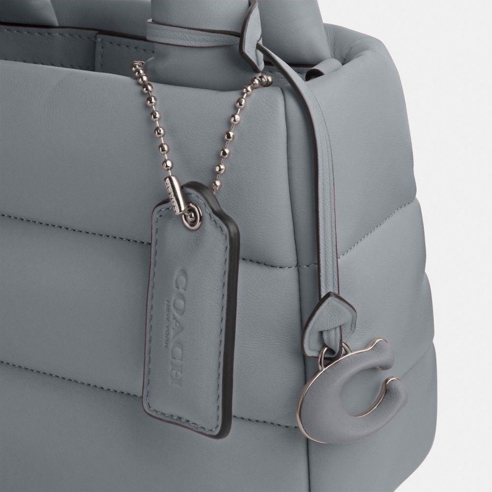 Coach Mini Pillow Tote Bag Silver/Grey Blue | COH865225