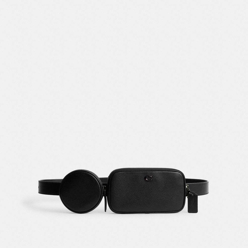 Coach Multi Pouch Belt Bag Black | COH866593