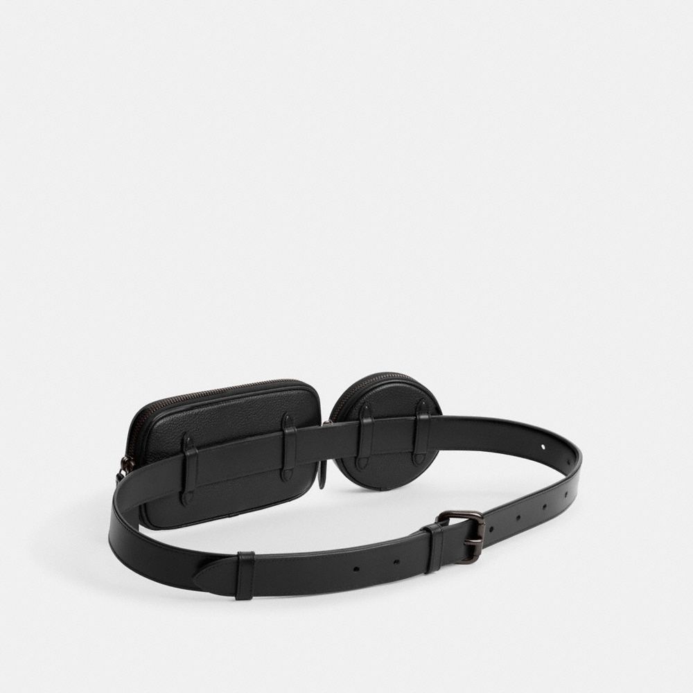 Coach Multi Pouch Belt Bag Black | COH866681