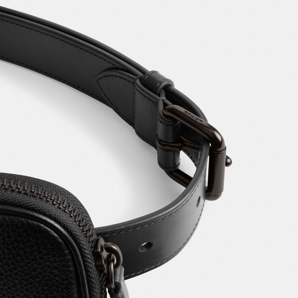 Coach Multi Pouch Belt Bag Black | COH866681