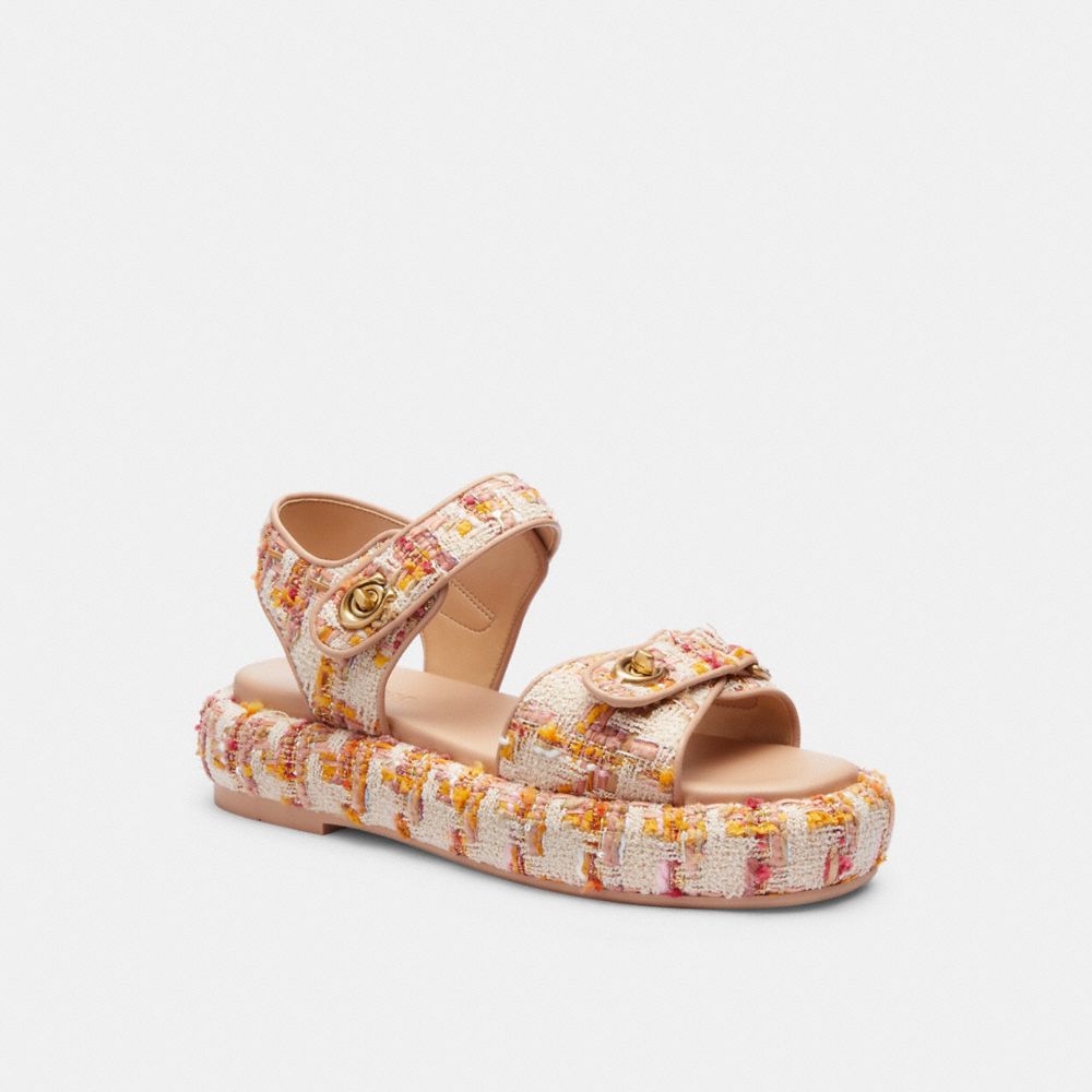 Coach Peyton Sandal Leather/Neutral | COH865896