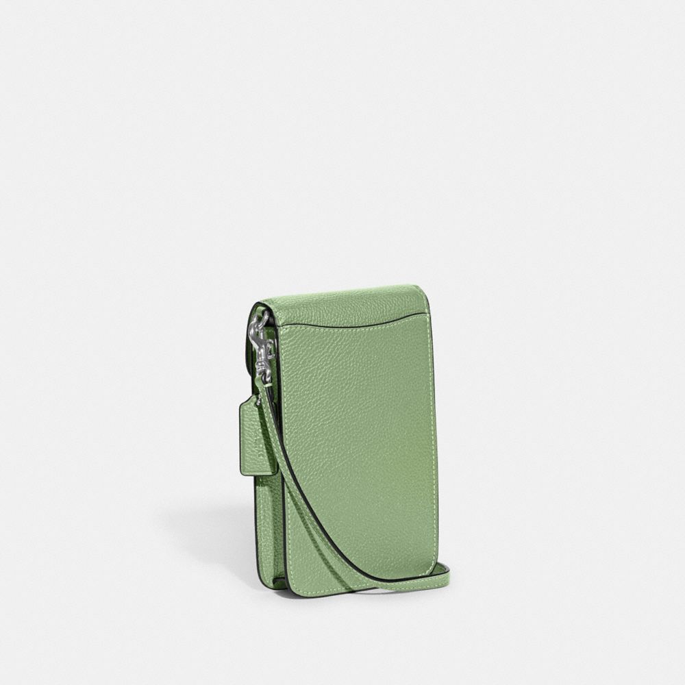 Coach Phone Crossbody Bag Silver/Pale Pistachio | COH865399