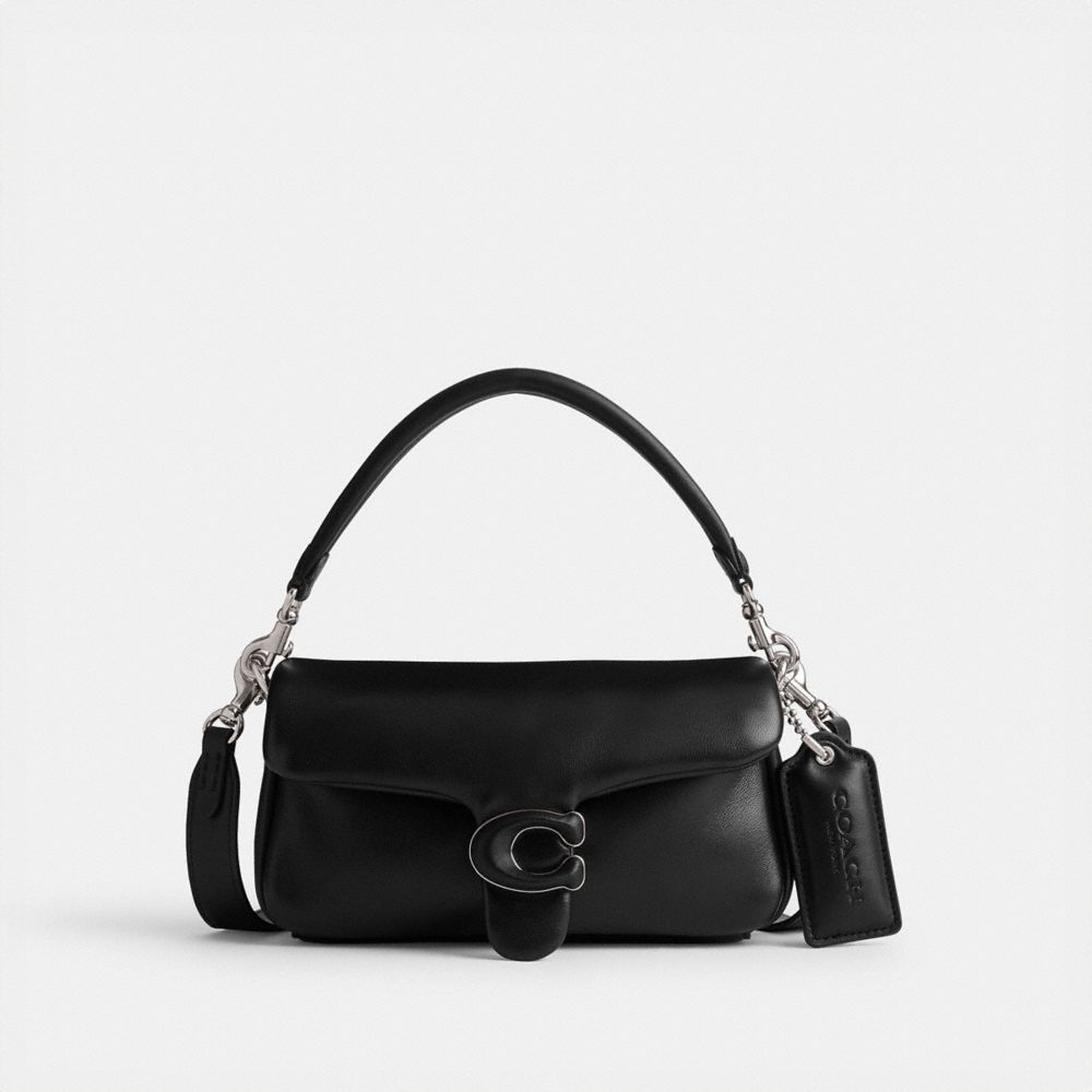 Coach Pillow Tabby Shoulder Bag 20 Nappa Leather/Silver/Black | COH864788