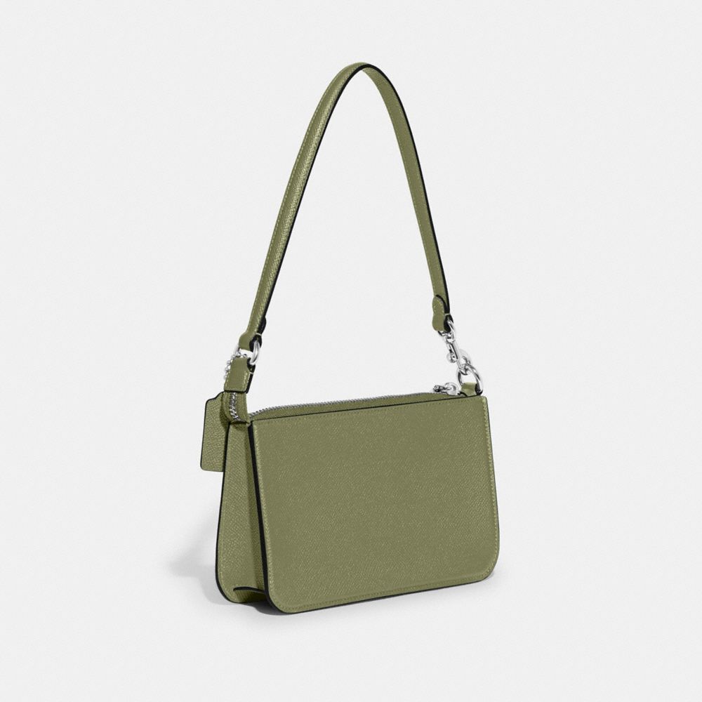 Coach Pouch Bag With Signature Canvas Moss | COH865205