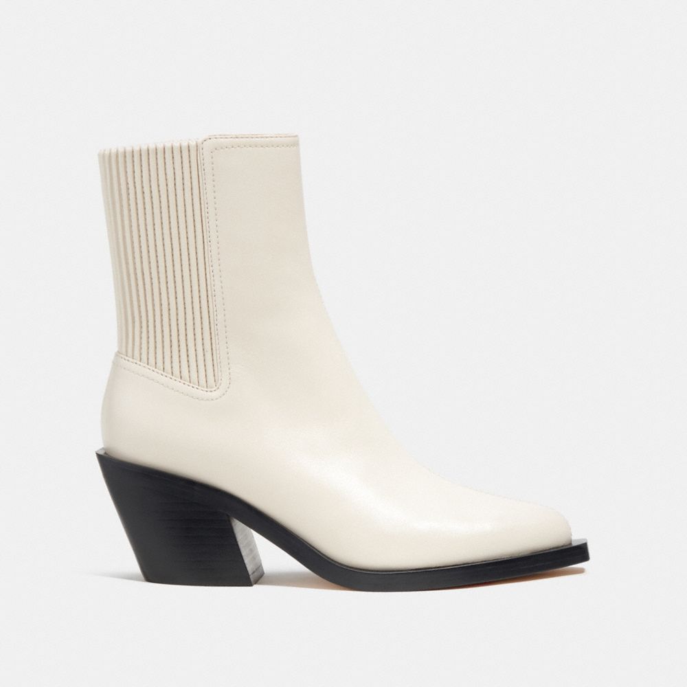 Coach Prestyn Bootie Leather/Chalk | COH865909