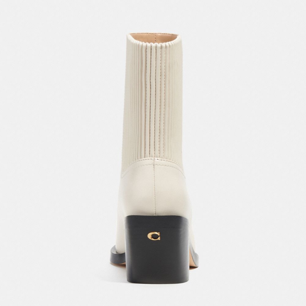 Coach Prestyn Bootie Leather/Chalk | COH865909