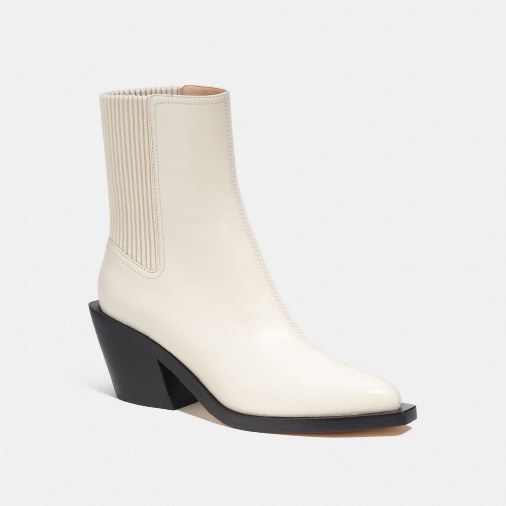 Coach Prestyn Bootie Leather/Chalk | COH865909