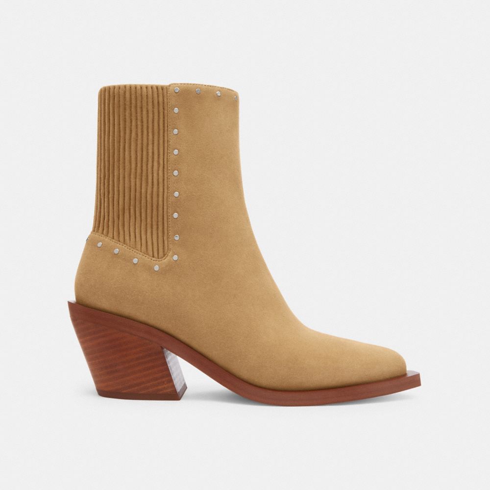 Coach Prestyn Bootie With Rivets Peanut | COH865913