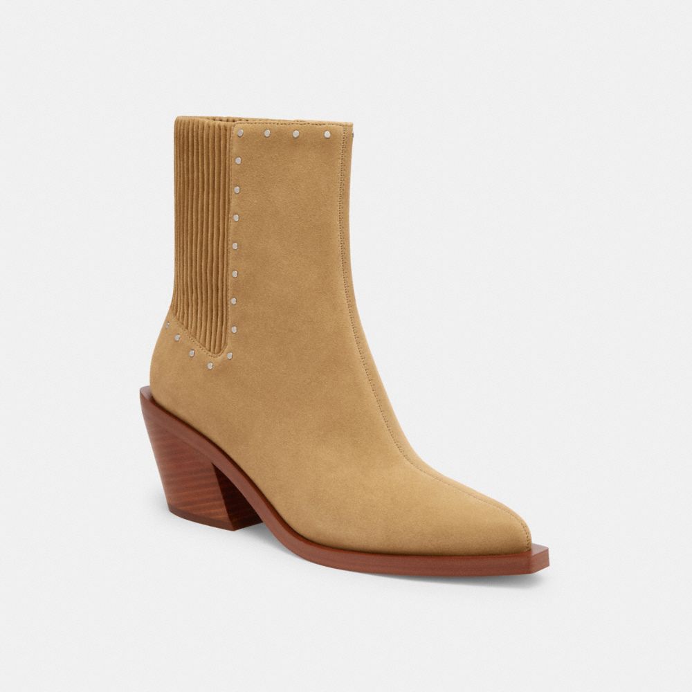 Coach Prestyn Bootie With Rivets Peanut | COH865913