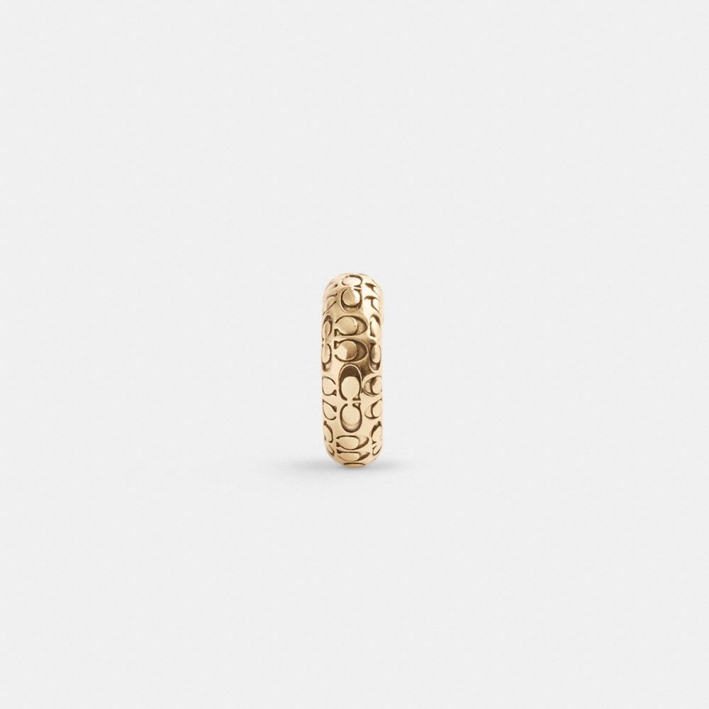Coach Quilted Signature Ear Cuff Gold | COH866173