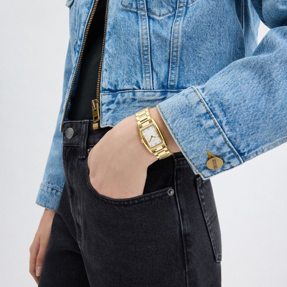 Coach Reese Watch, 35 Mm X 24 Mm Gold | COH866307
