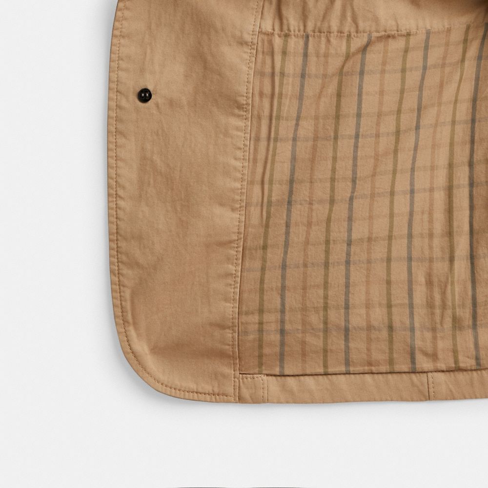 Coach Regenerative Cotton Casual Lightweight Blazer Khaki | COH866867