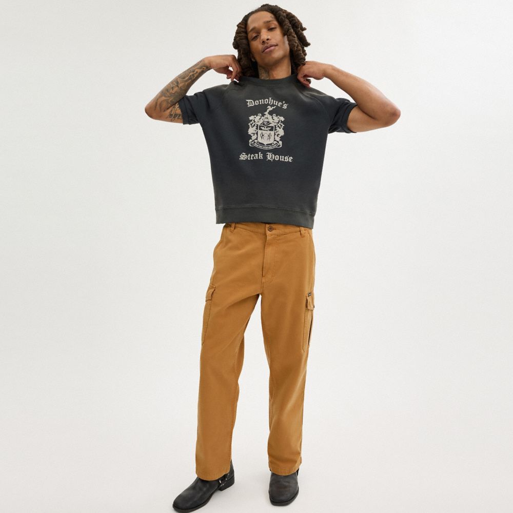 Coach Regenerative Cotton Pants Saddle | COH866951