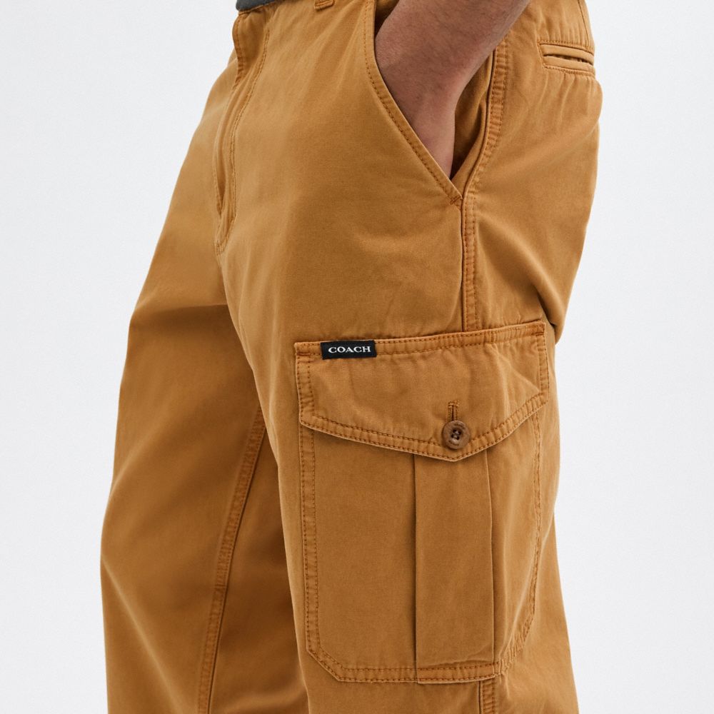Coach Regenerative Cotton Pants Saddle | COH866951