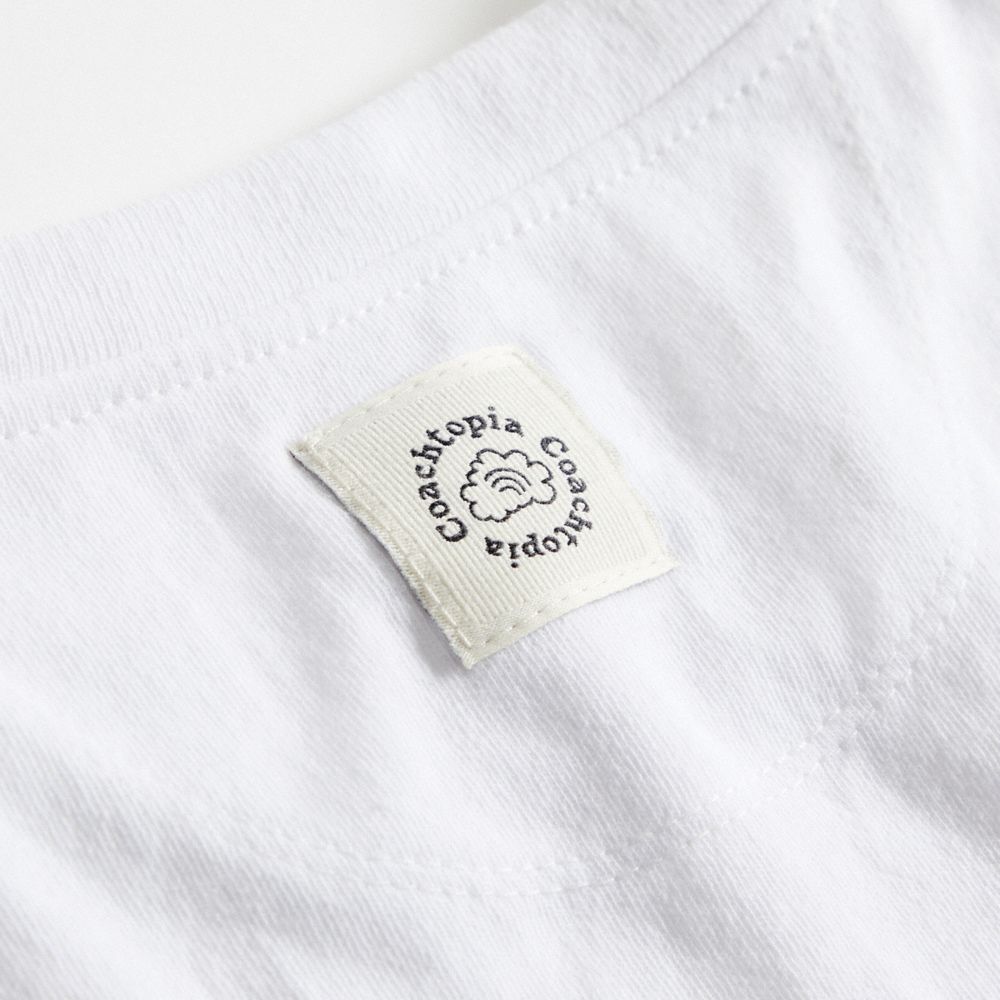 Coach Relaxed T Shirt In 97% Recycled Cotton: This Is Coachtopia White | COH865968