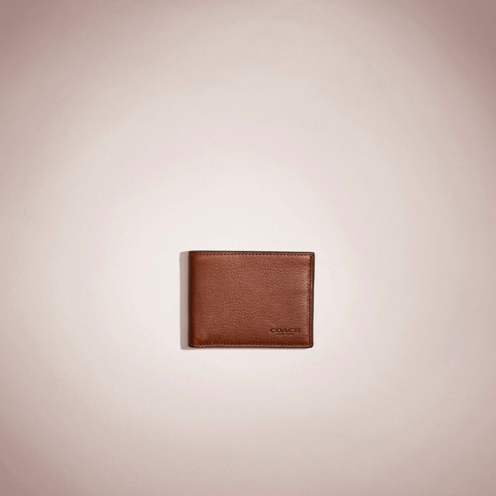 Coach Restored Slim Billfold Wallet Saddle | COH866704