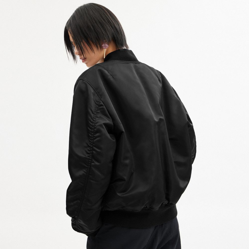 Coach Reversible Ma 1 Jacket Black | COH865923