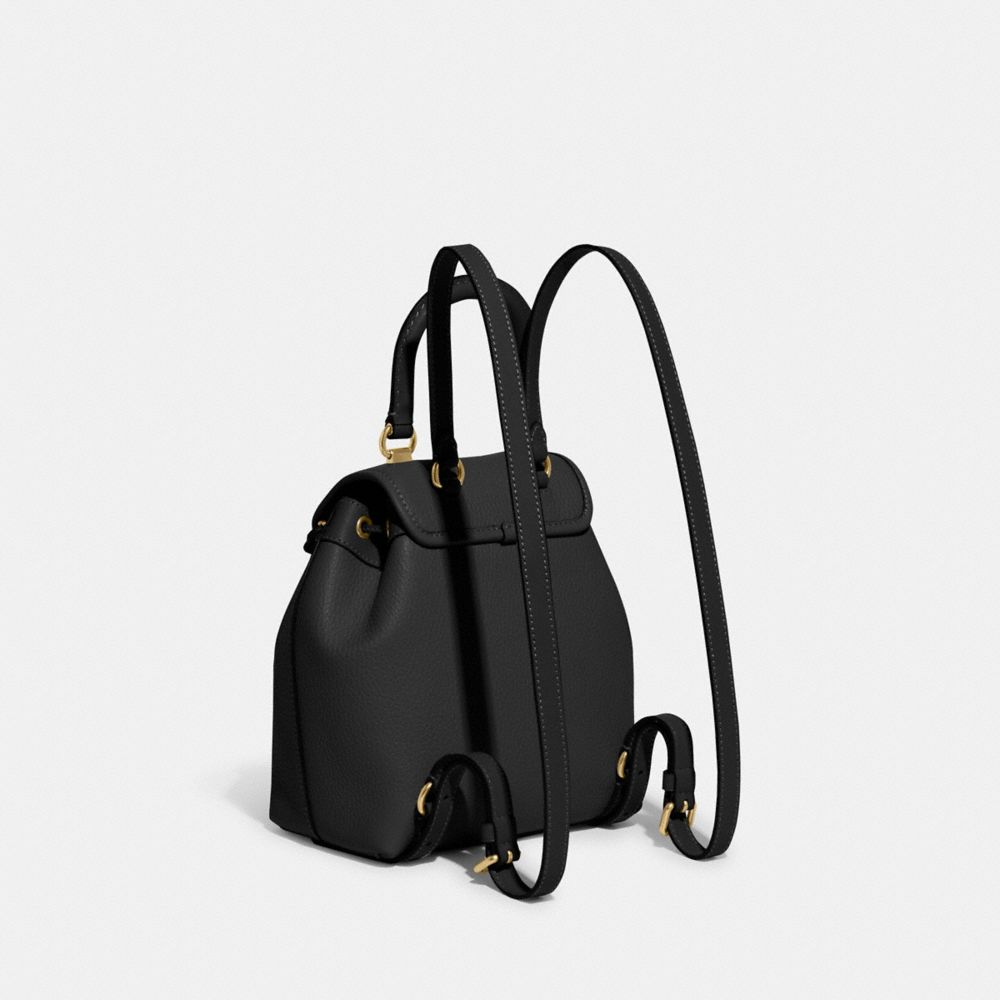Coach Riya Backpack 21 Glovetanned Leather/Brass/Black | COH865476