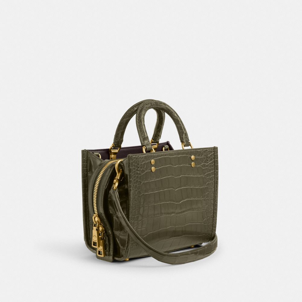 Coach Rogue 20 In Alligator Brass/Olive | COH865137