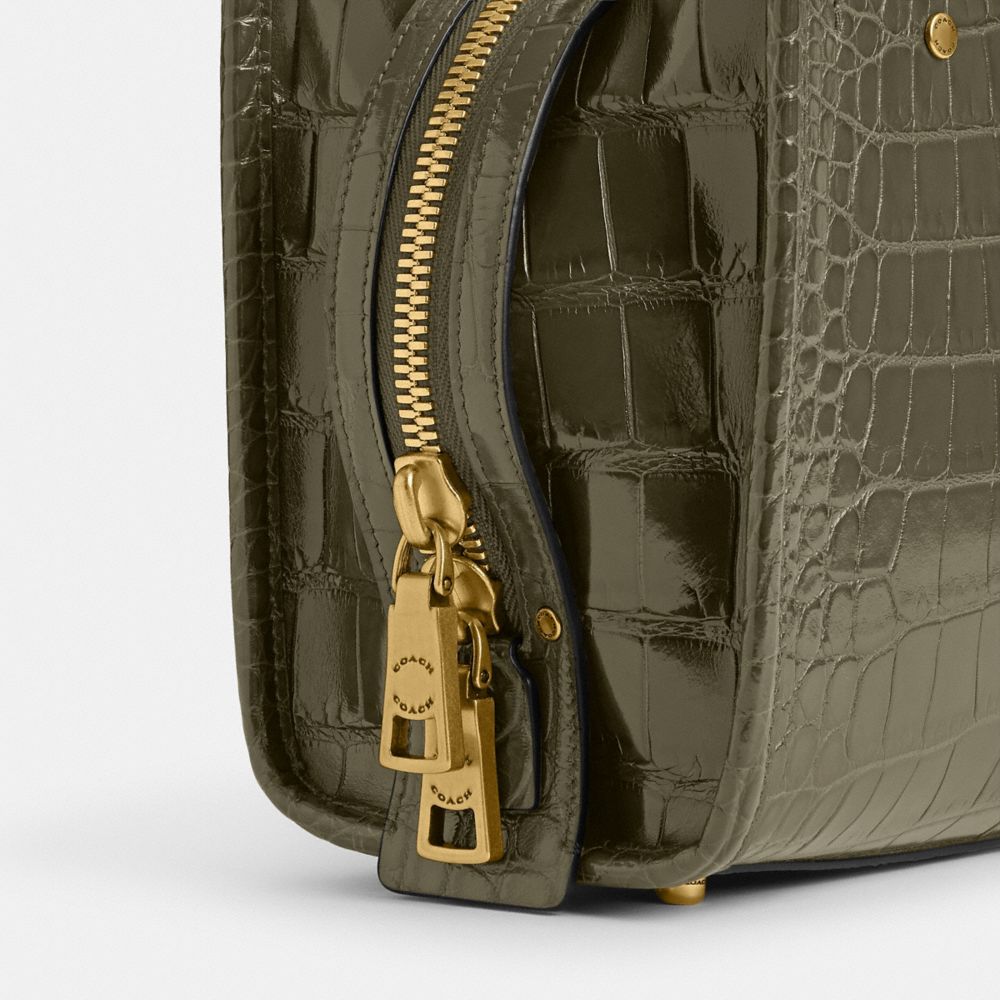 Coach Rogue 20 In Alligator Brass/Olive | COH865137