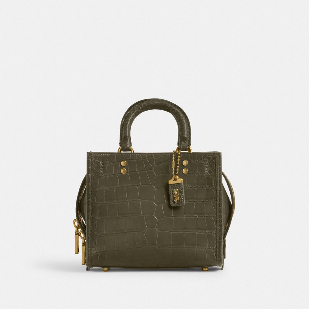 Coach Rogue 20 In Alligator Brass/Olive | COH865137