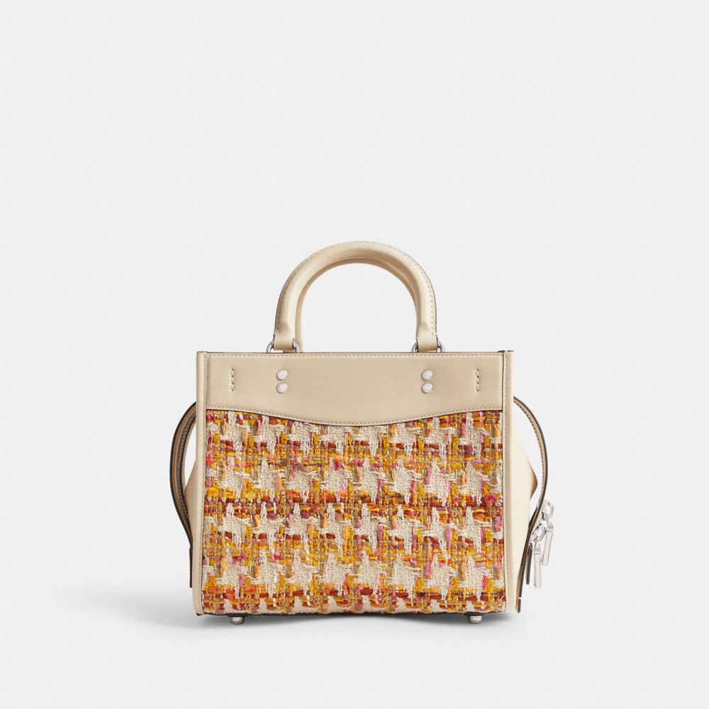Coach Rogue Bag 25 In Tweed Glovetanned Leather/Silver/Neutral Multi | COH865177