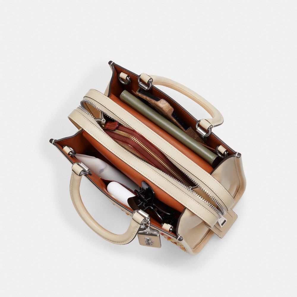 Coach Rogue Bag 25 In Tweed Glovetanned Leather/Silver/Neutral Multi | COH865177