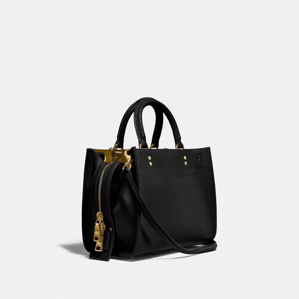 Coach Rogue Bag 25 Pebble Leather/Brass/Black | COH865073