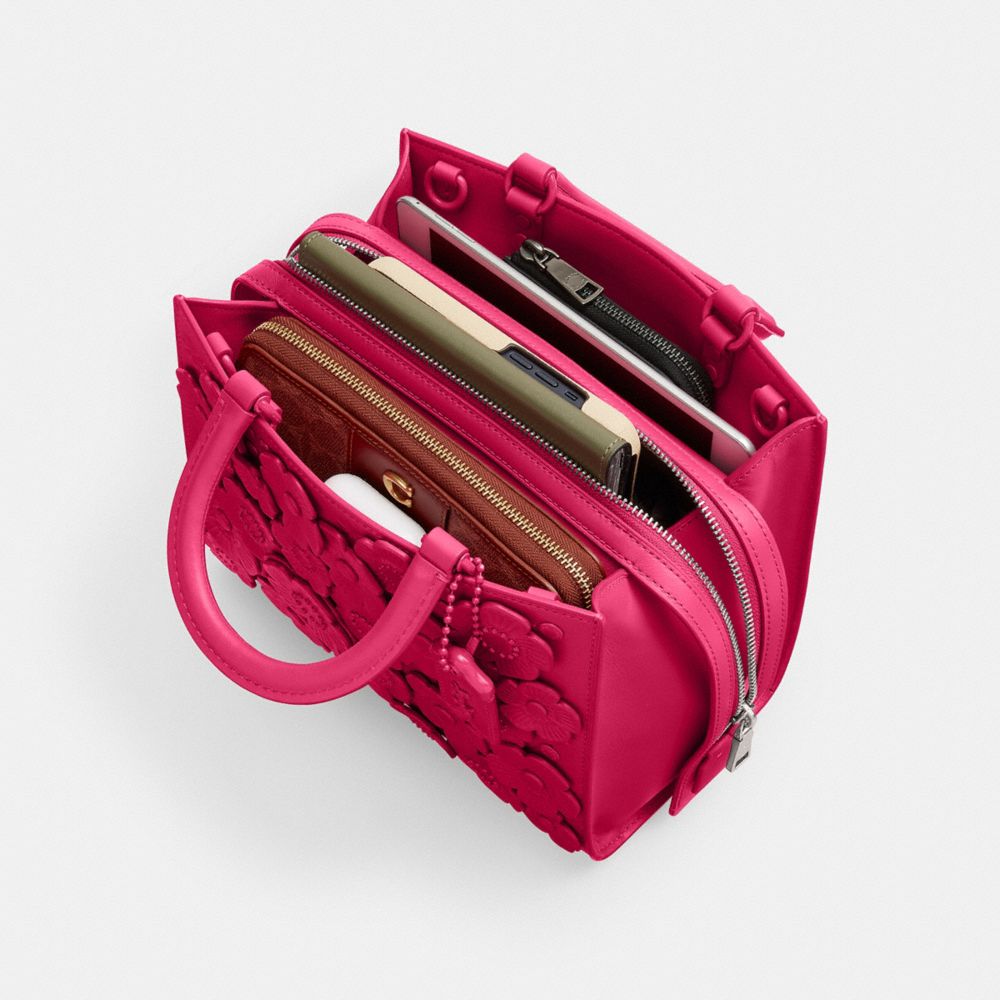 Coach Rogue Bag 25 With Tea Rose Silver/Dragonfruit | COH865180