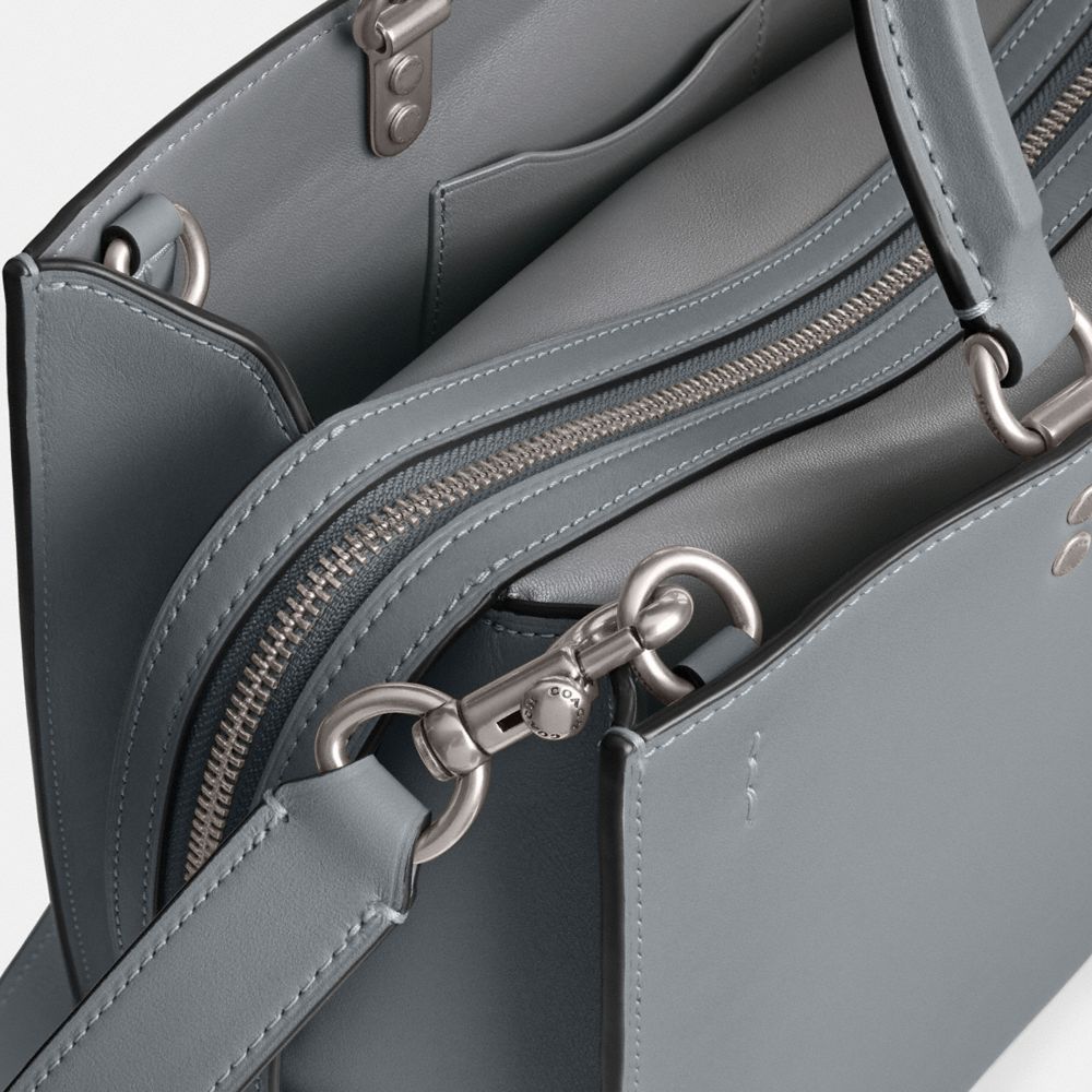 Coach Rogue Bag Glovetan Leather/Silver/Grey Blue | COH865119