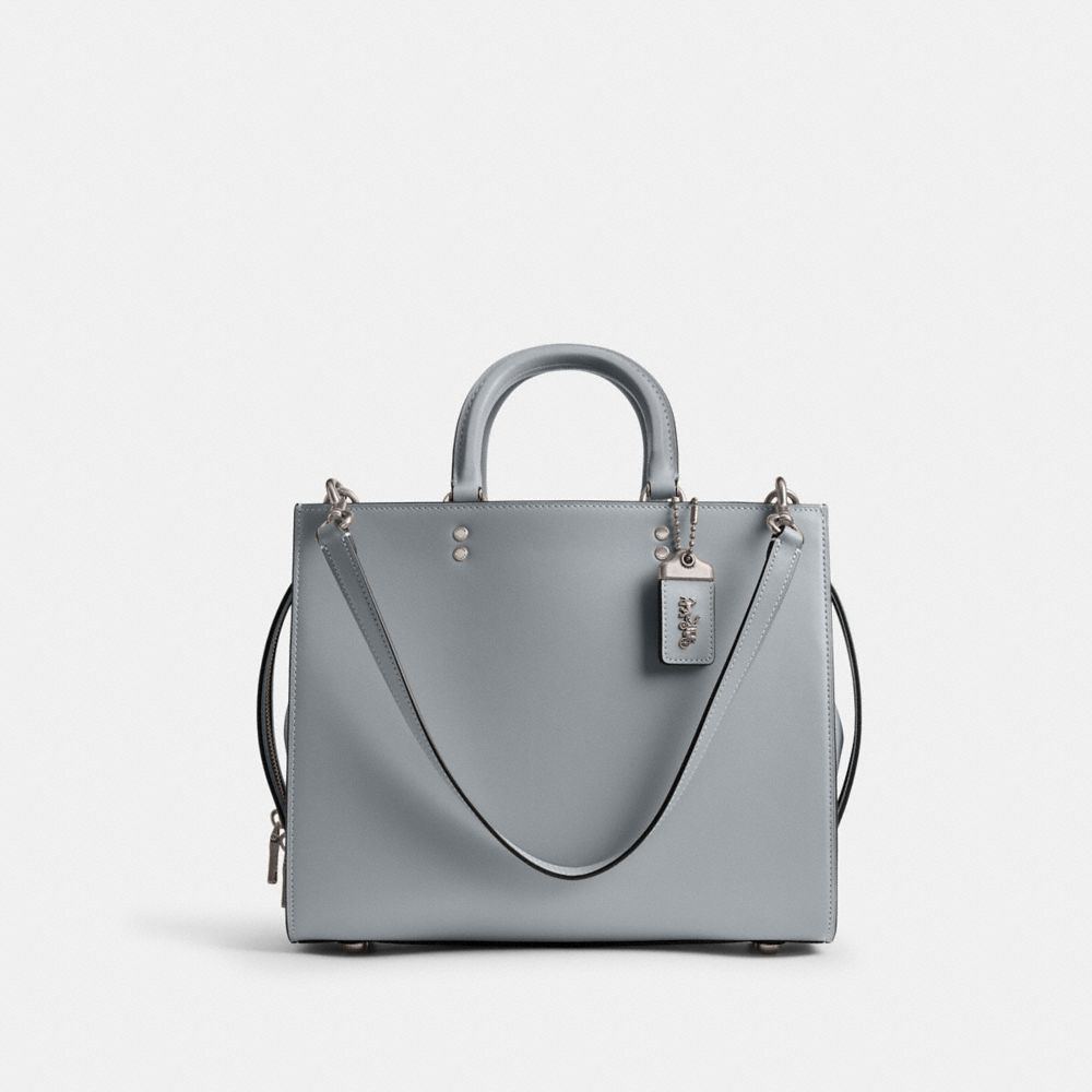 Coach Rogue Bag Glovetan Leather/Silver/Grey Blue | COH864775