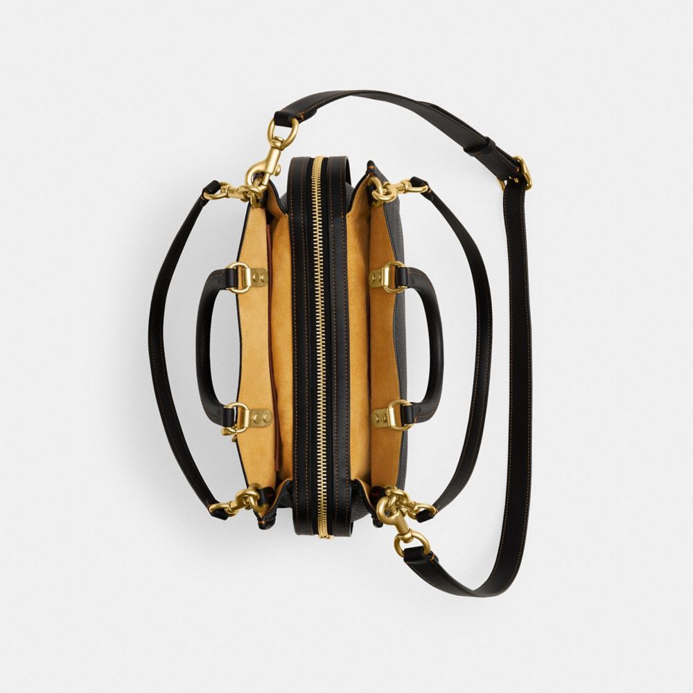 Coach Rogue Bag In Regenerative Leather Pebble Leather/Brass/Black | COH864932