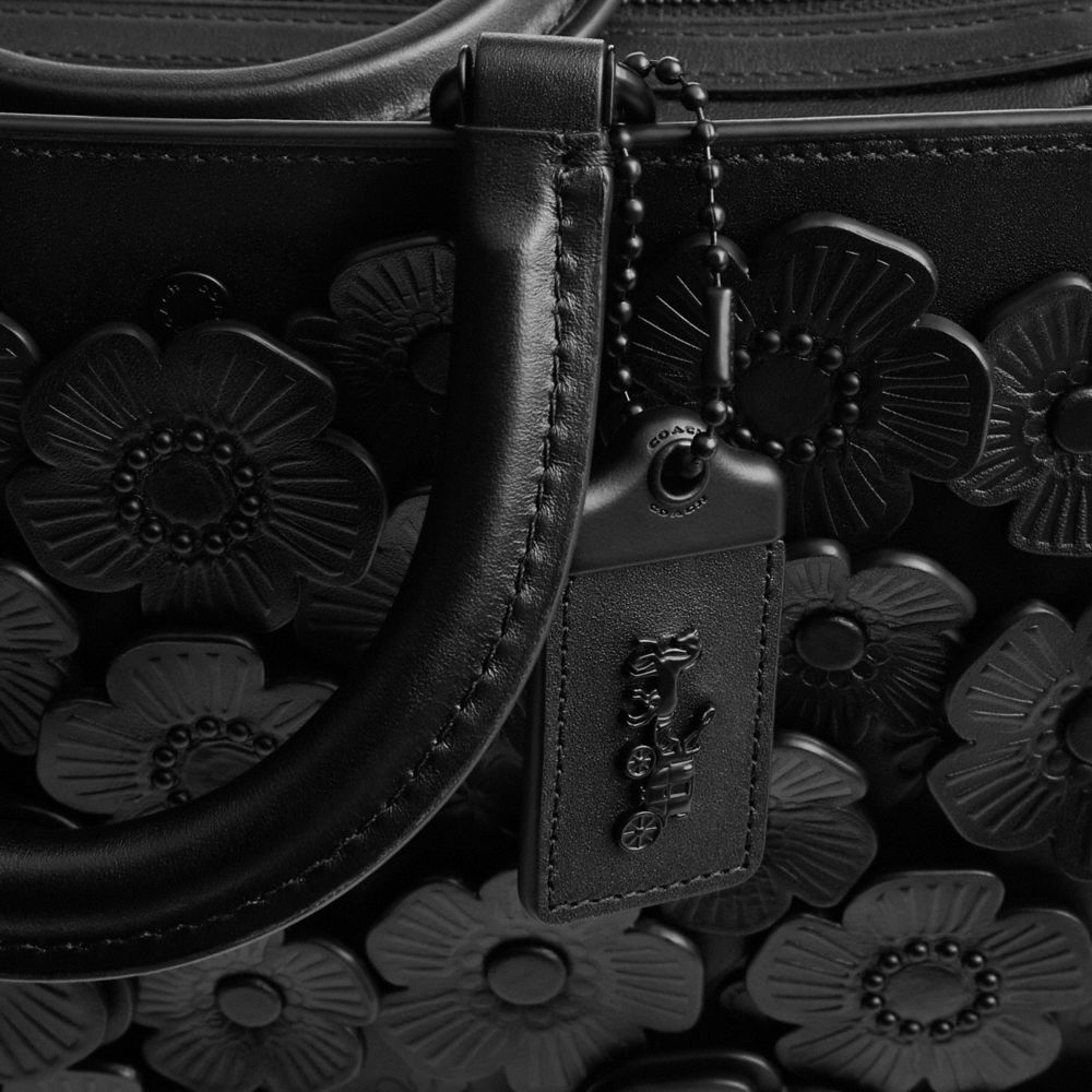 Coach Rogue Bag With Tea Rose Matte Black/Black | COH865166