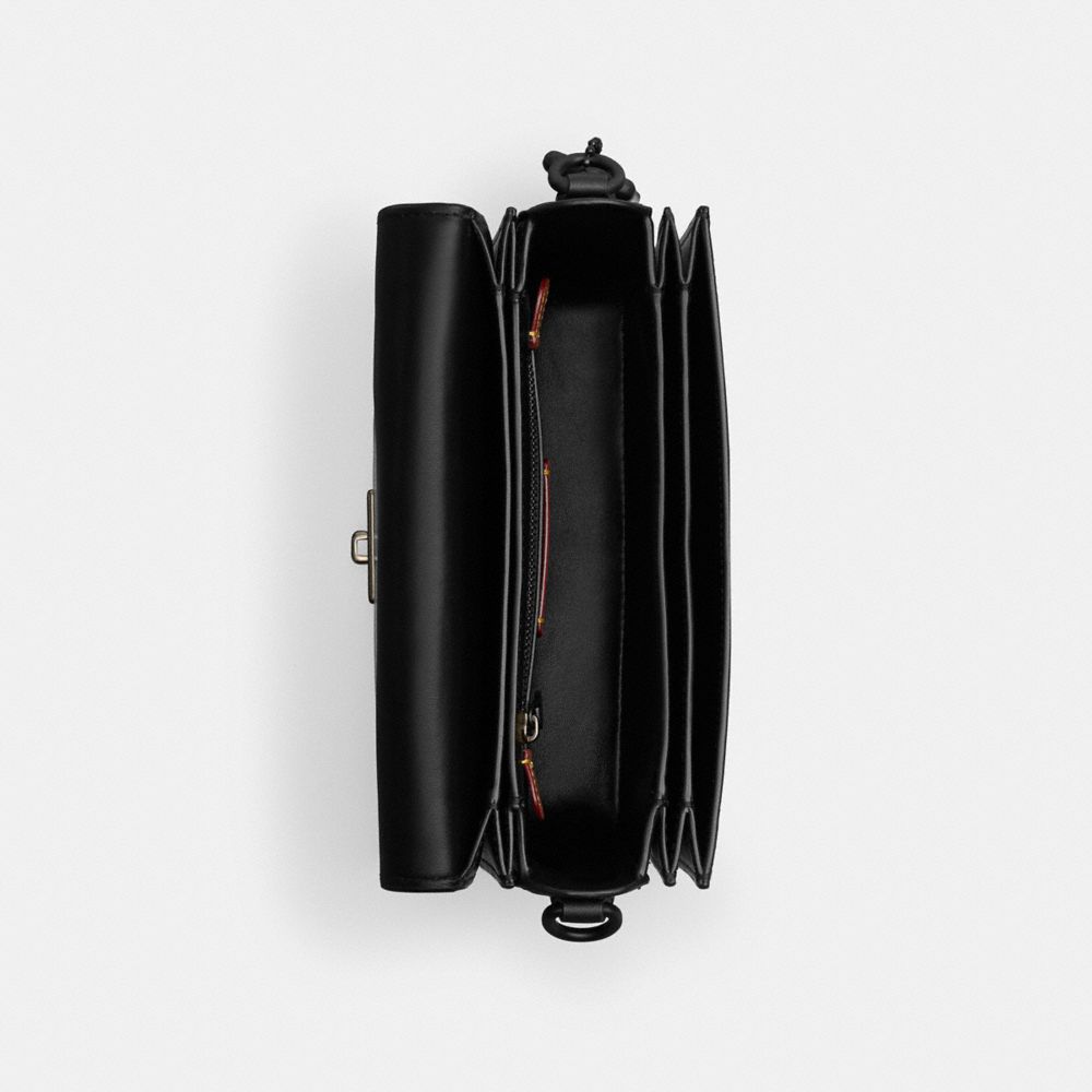 Coach Rogue Top Handle Bag With Tea Rose Glovetanned Leather/Matte Black/Black | COH865170
