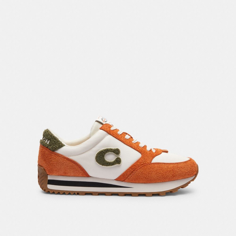 Coach Runner Sneaker Spice Orange/Chalk | COH866783