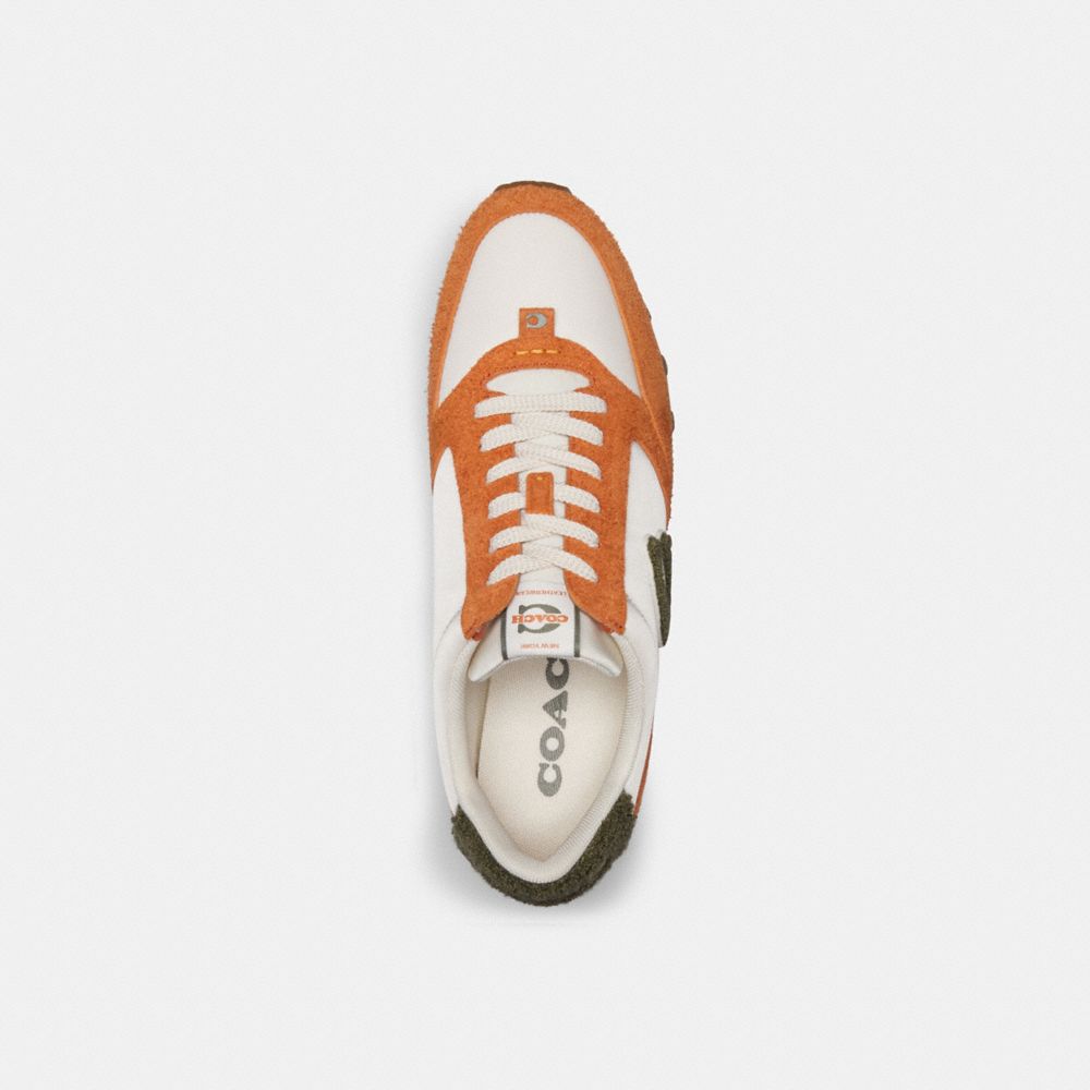 Coach Runner Sneaker Spice Orange/Chalk | COH866783