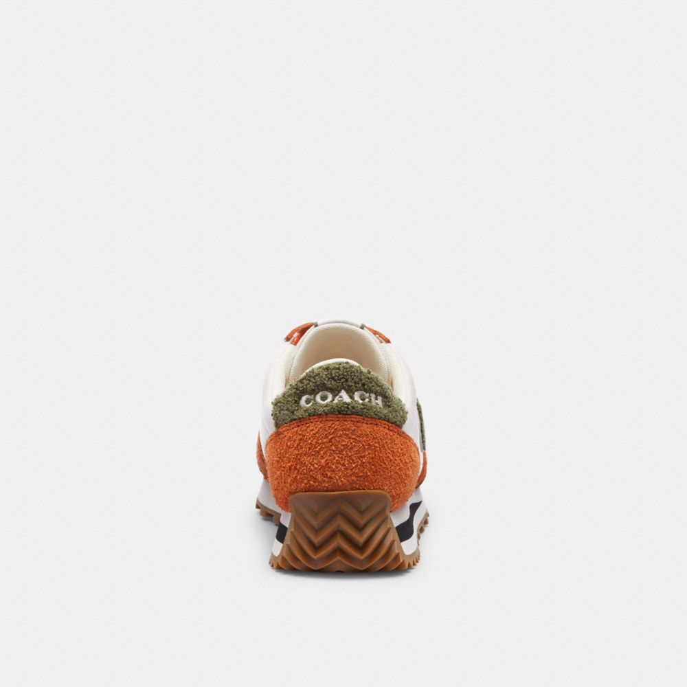 Coach Runner Sneaker Spice Orange/Chalk | COH866783