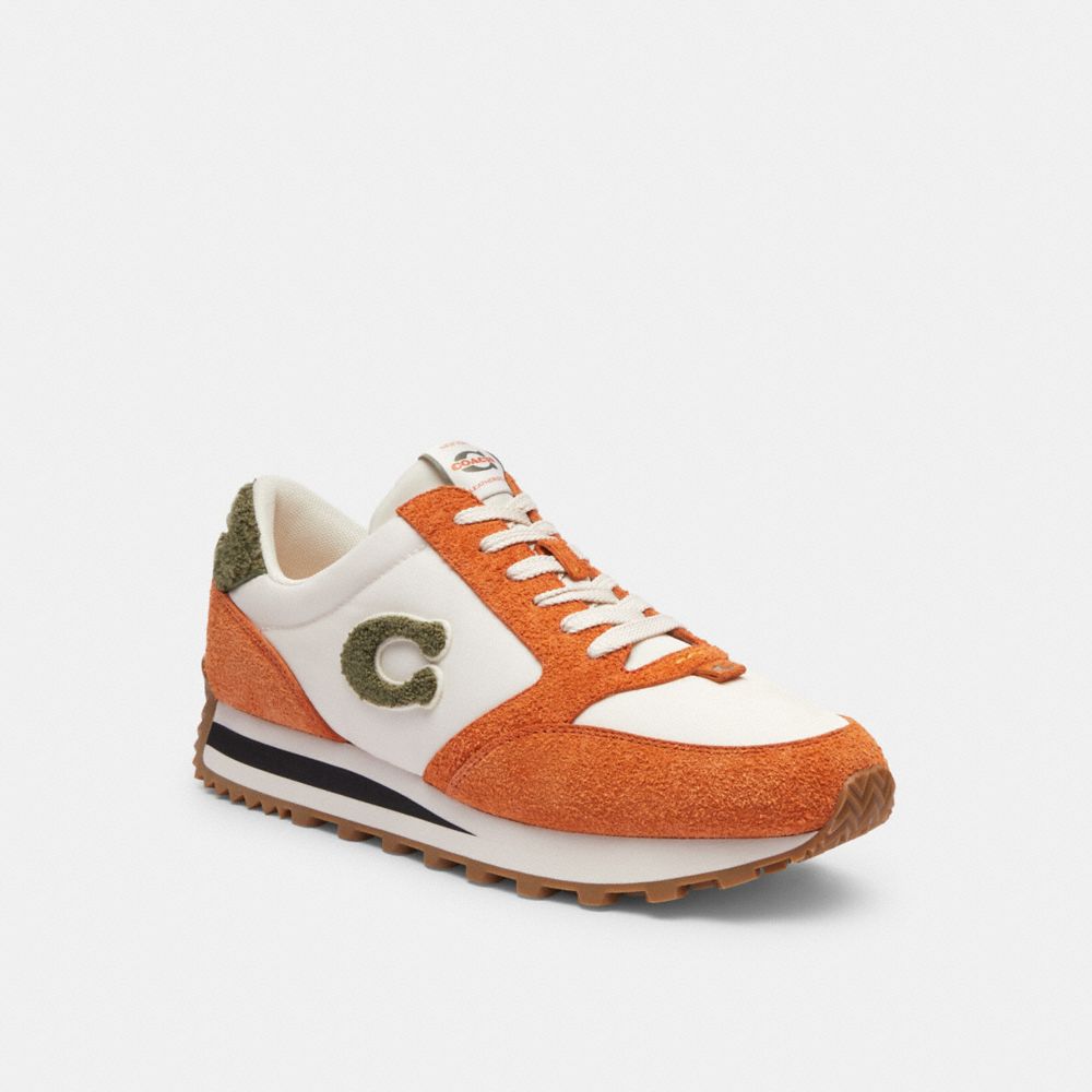 Coach Runner Sneaker Spice Orange/Chalk | COH866783