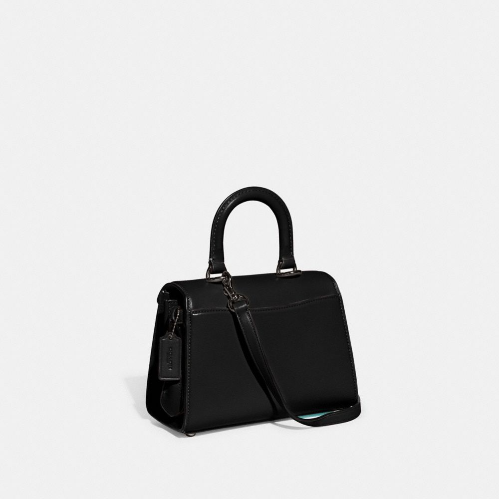 Coach Sammy Top Handle Bag 21 Luxe Refined Calf Leather/Pewter/Black | COH865130