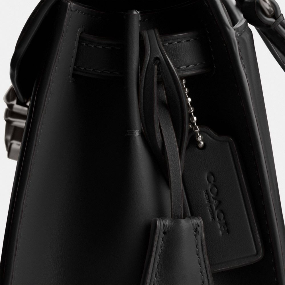 Coach Sammy Top Handle Bag 21 Luxe Refined Calf Leather/Pewter/Black | COH865130