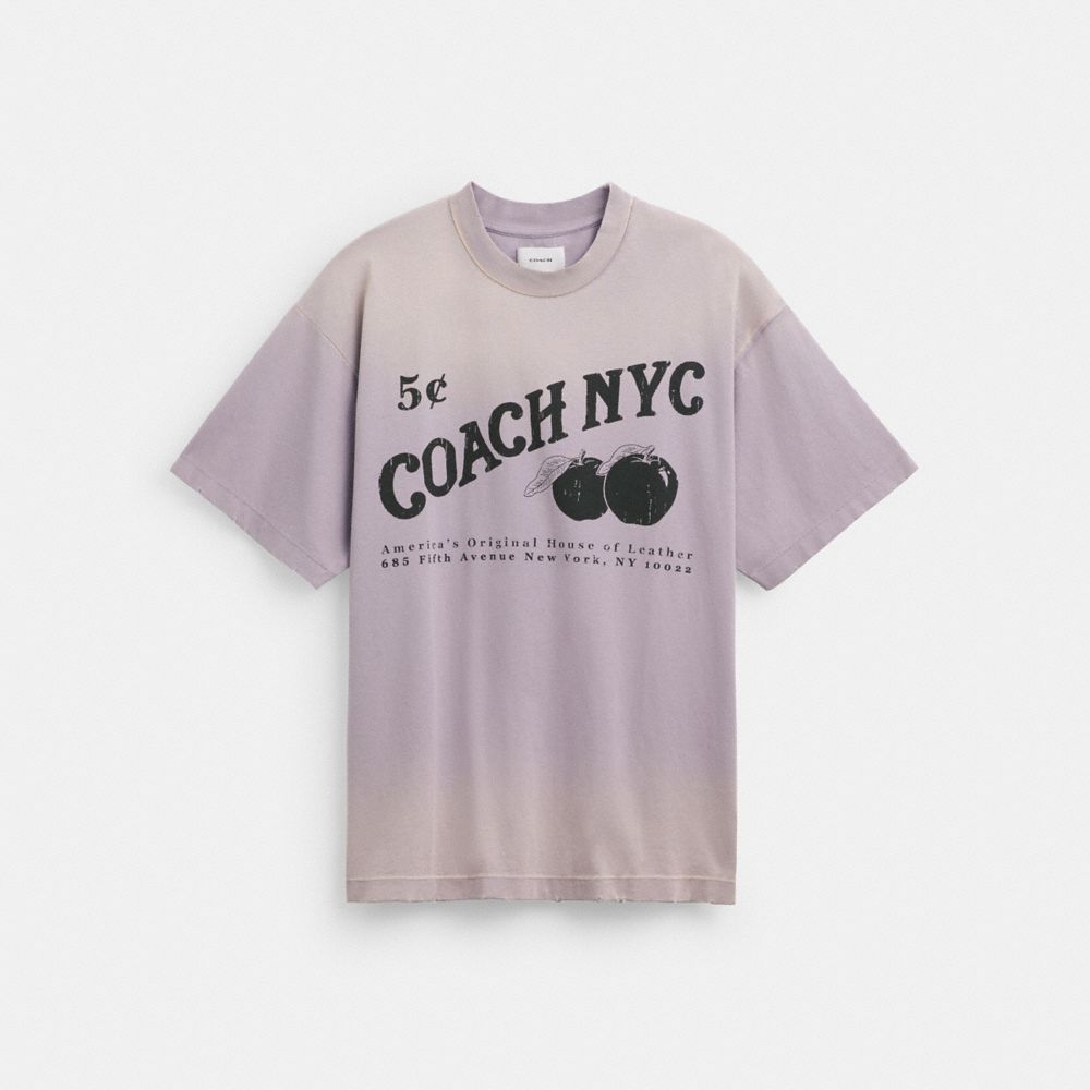 Coach Signature Apple T Shirt Purple | COH866921