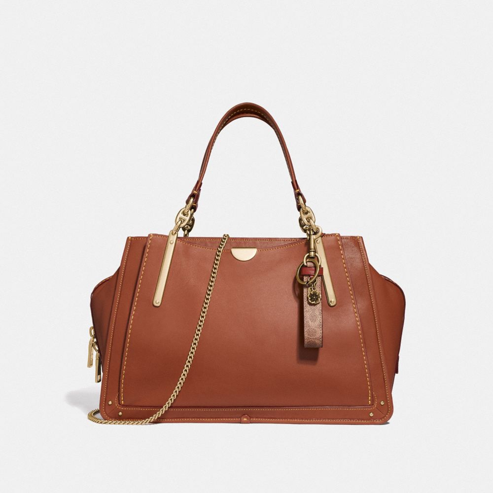 Coach Signature Charm Loop Gold/Saddle | COH866455